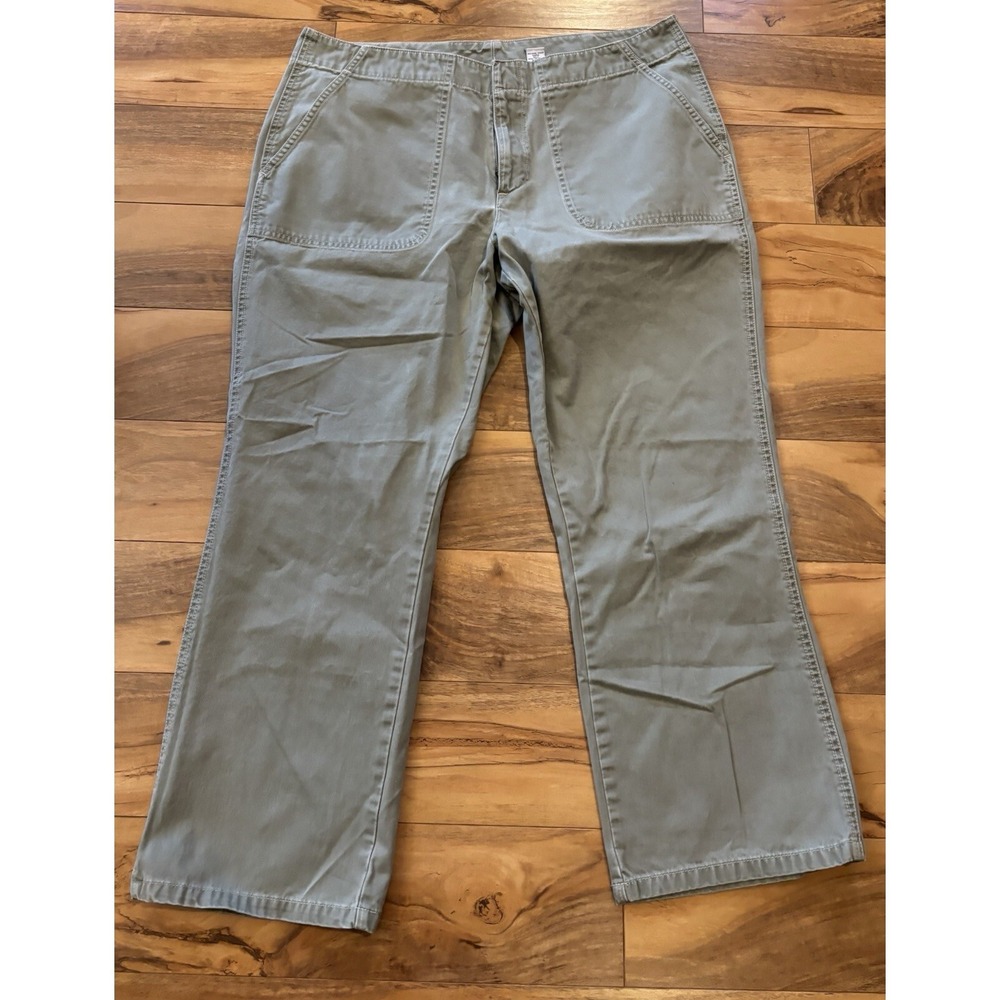 Old Navy Women's Pants Size 14Green Pixie High Rise Ankle Casual Business Career